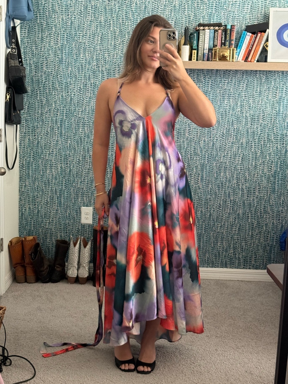 Especia Alejandra Maxi Halter Dress size XS